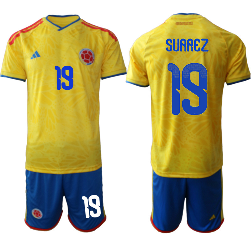 Men colombia home #6 style 2026 World Cup Soccer jersey->colombia jersey->Soccer Country Jersey